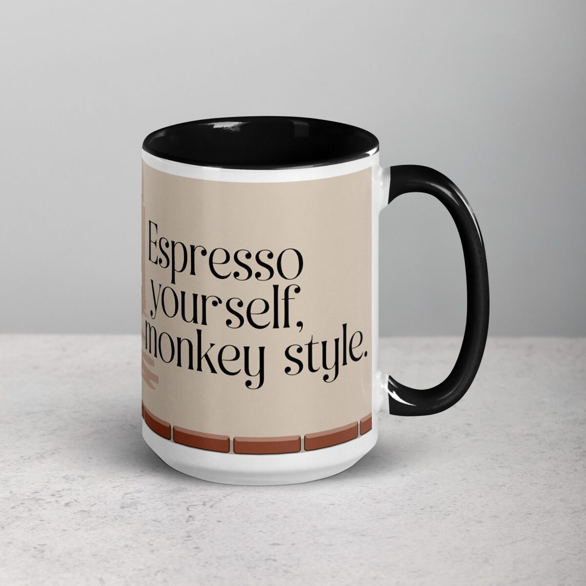 Espresso Yourself, Monkey Style Coffee Mug - Image 6