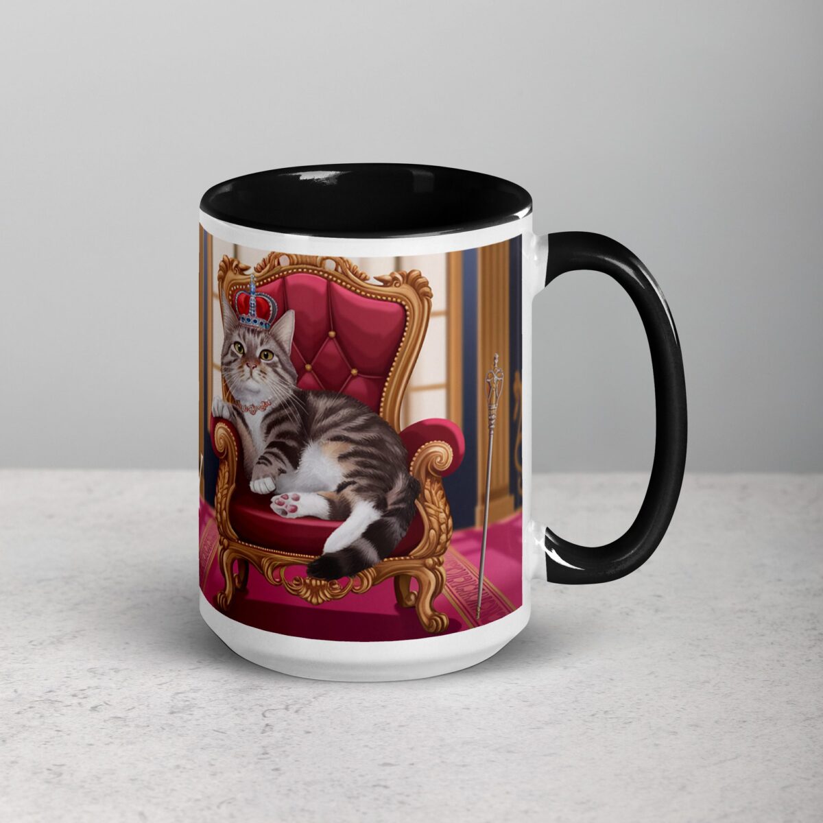 I Work Hard So My Cat Can Live Like Royalty Mug - Image 6