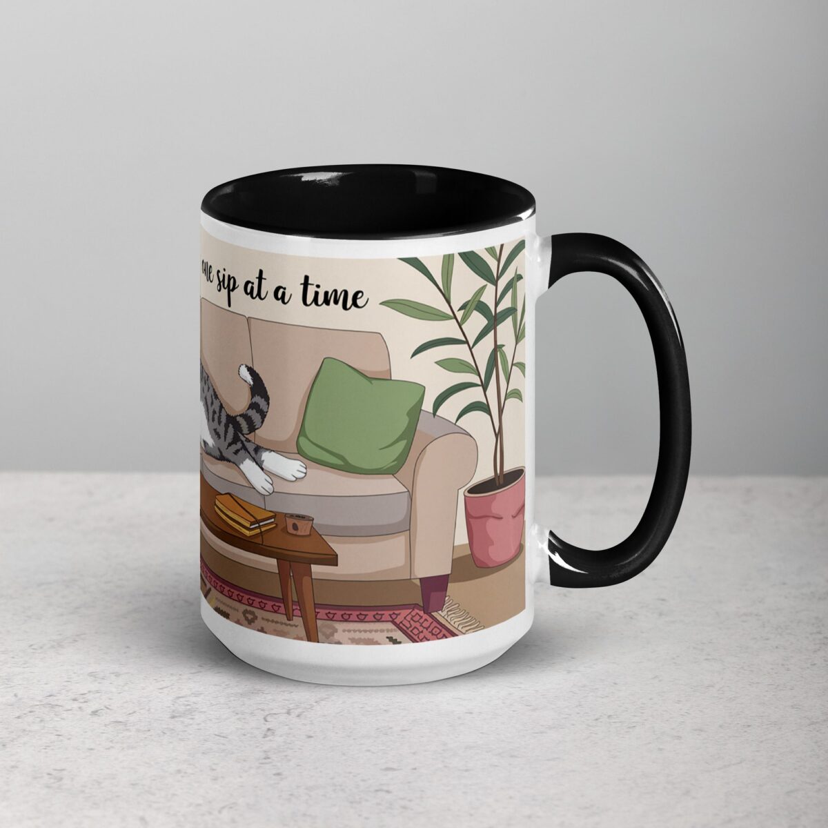 Feline Fine, One Sip at a Time Cat Mug - Image 6