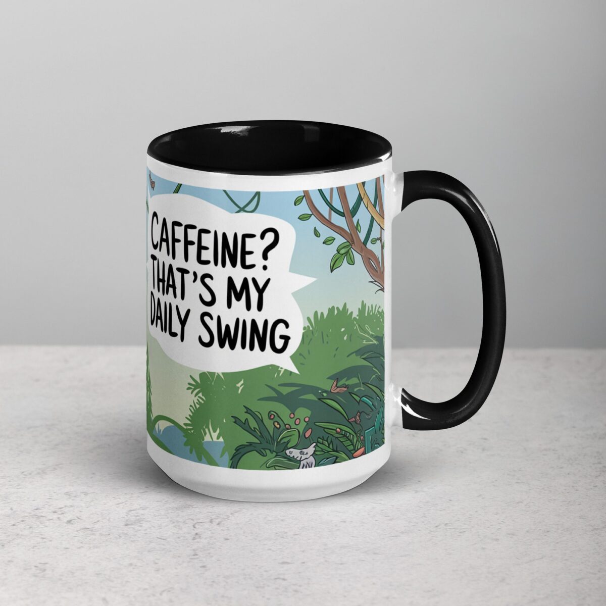 Caffeine? That’s My Daily Swing Monkey Mug - Image 6