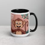 Monkey Mood: Decaffeinated = Grumpy, Caffeinated = Happy Mug - Image 6