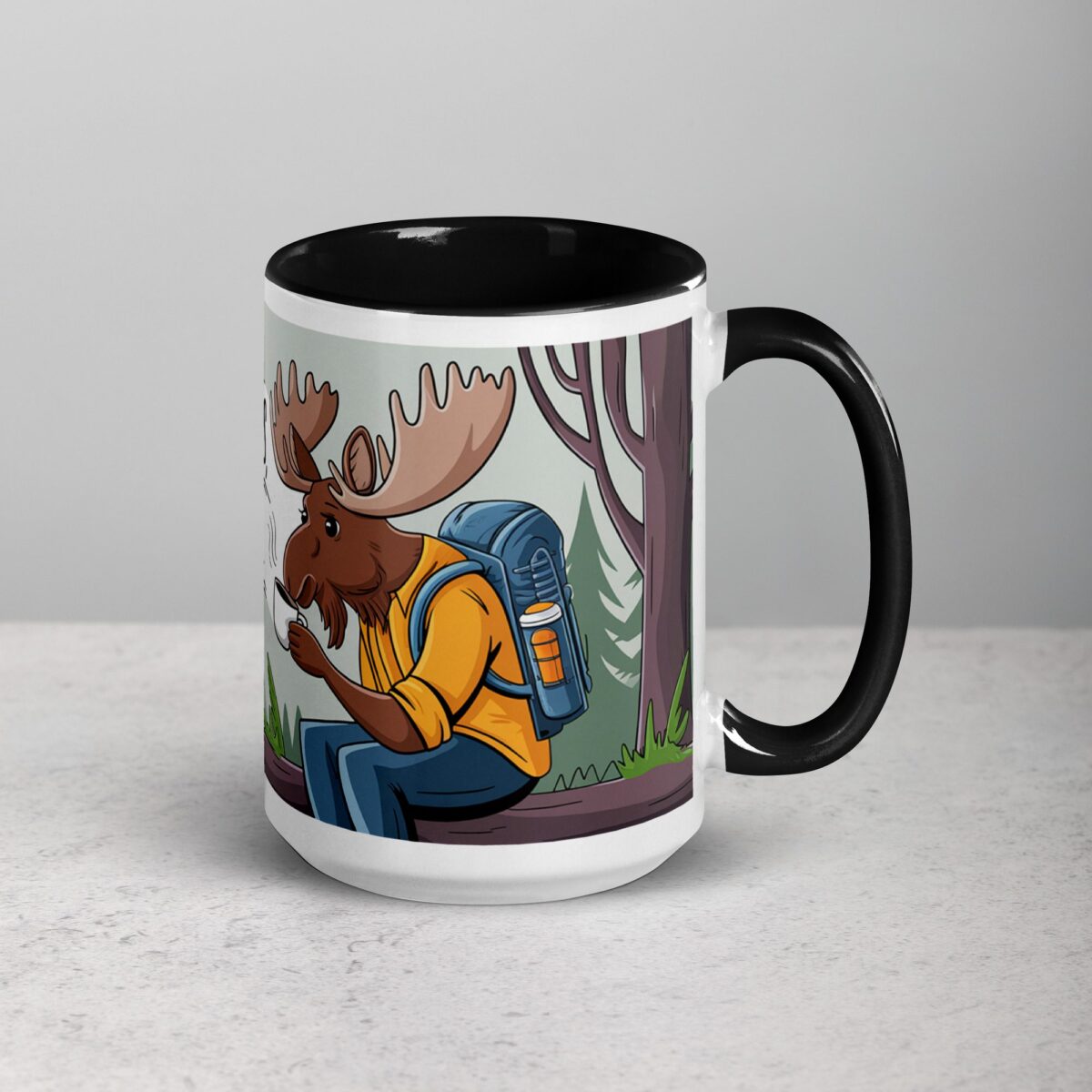 Adventure Awaits, But First Coffee Moose Mug - Image 6