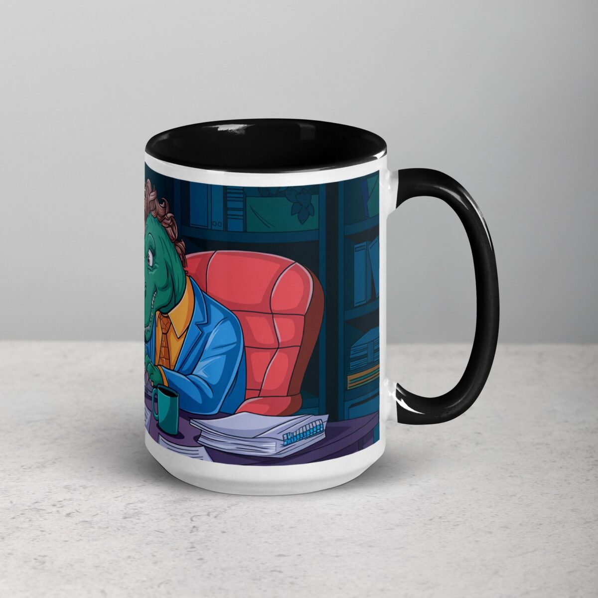Dinos Before Deadlines Coffee Mug - Image 6