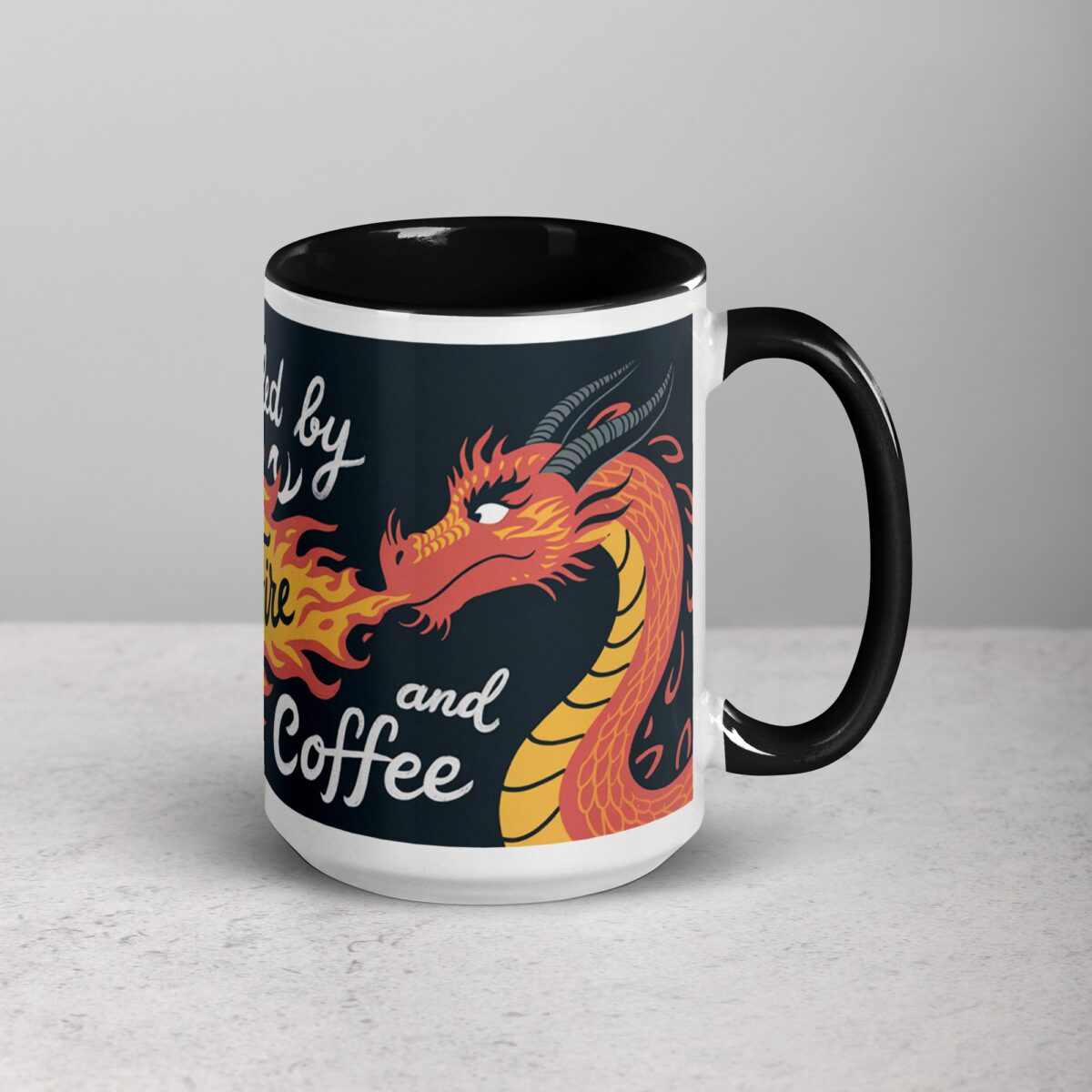 Fueled by Fire and Dragon Coffee Mug - Image 6