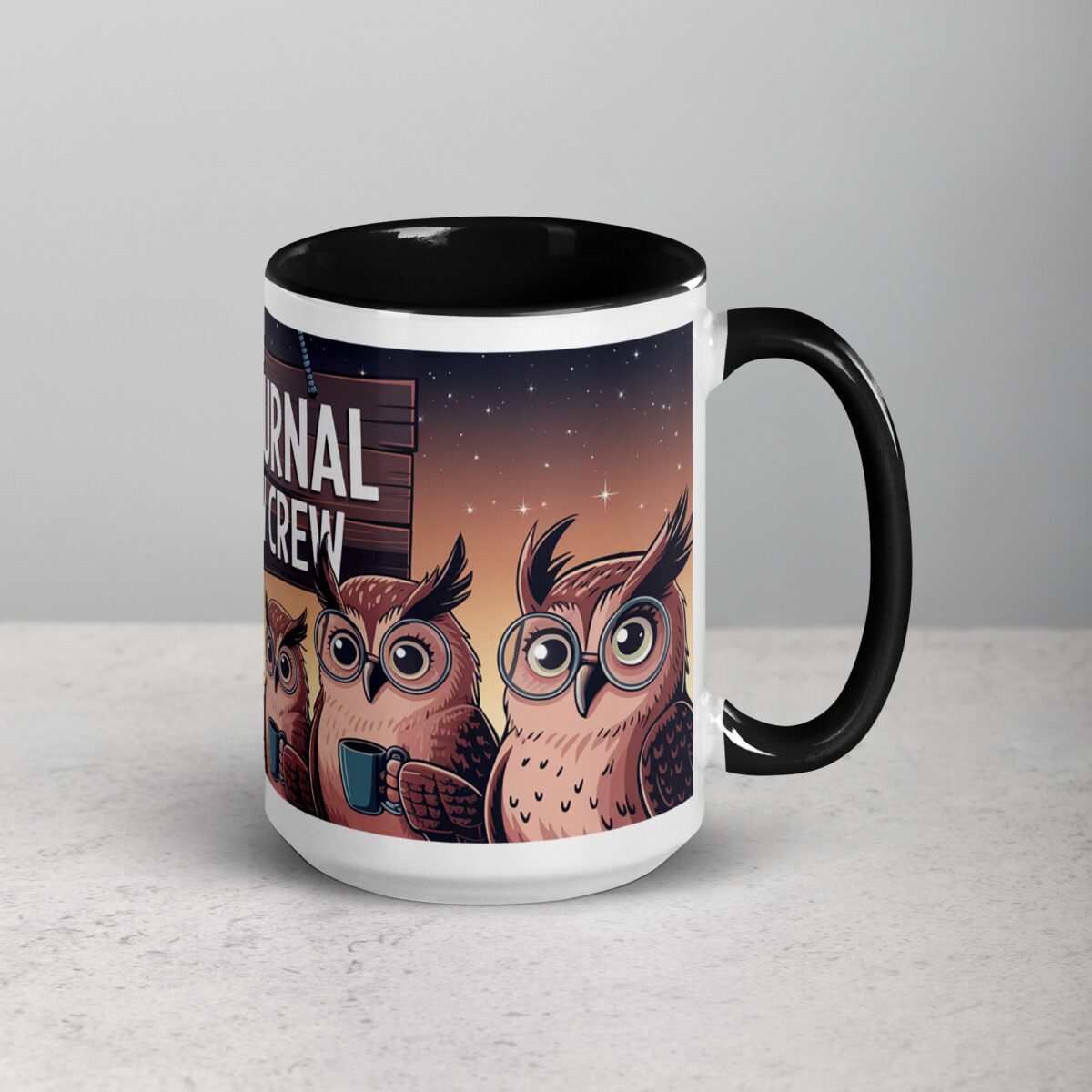 Nocturnal Brew Crew Owl Mug - Image 6