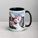 Powered by Rainbows and Caffeine Unicorn Mug - Image 6
