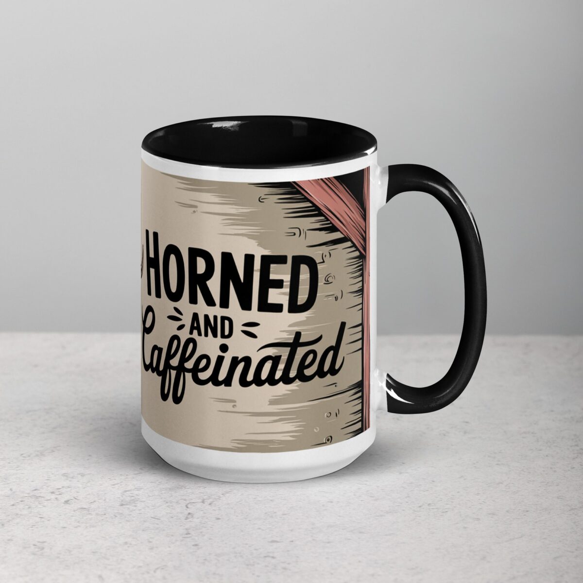 Horned and Caffeinated Goat Coffee Mug - Image 6