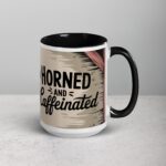 Horned and Caffeinated Goat Coffee Mug - Image 6