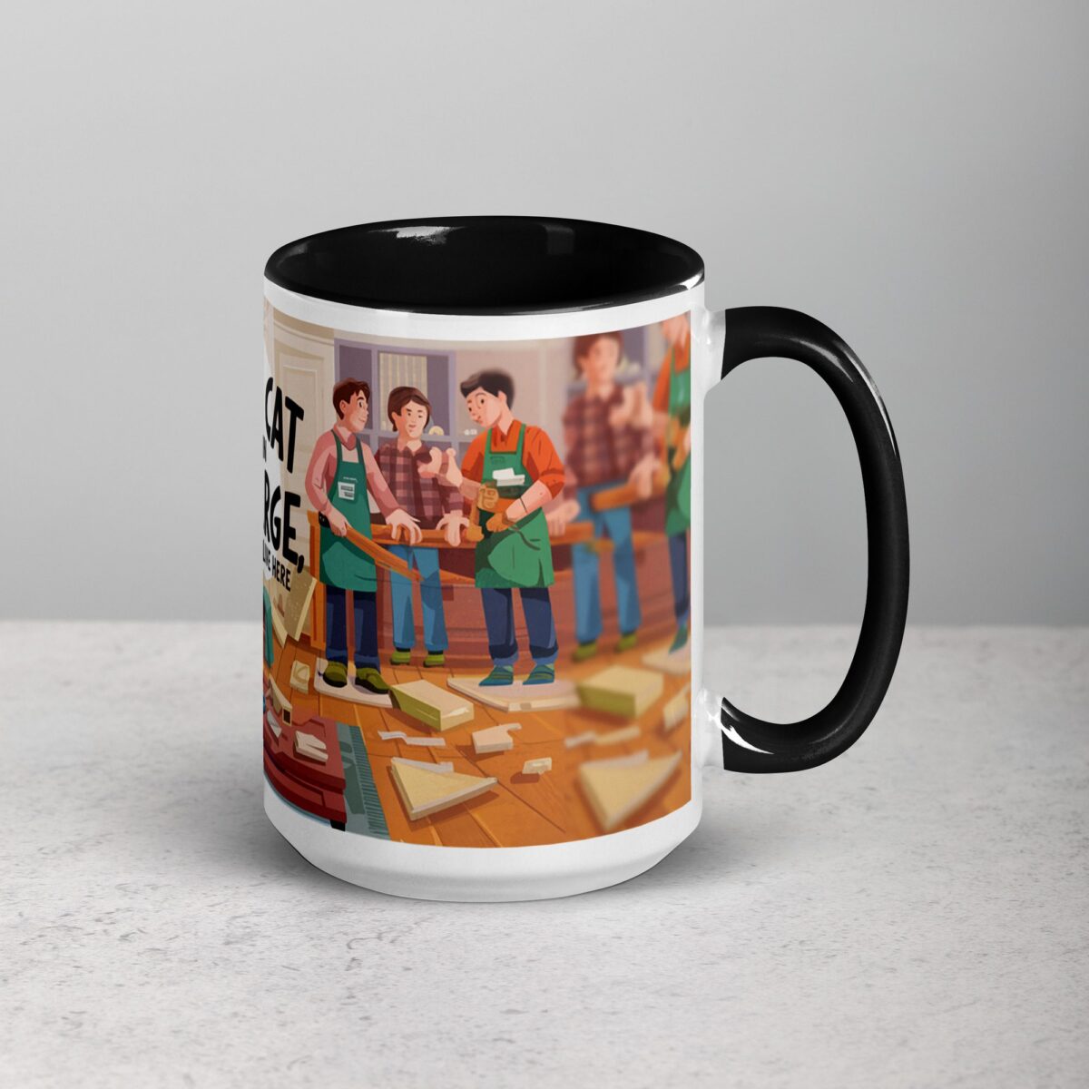 The Cat Is in Charge, We Just Live Here Mug - Image 6