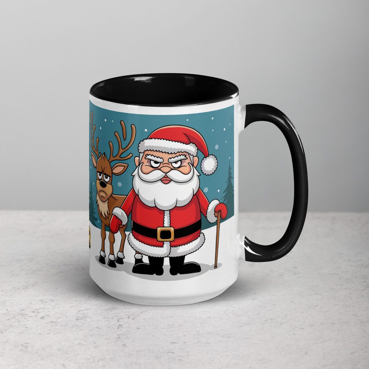 Santa Doesn’t Believe in You Either Christmas Mug - Image 6