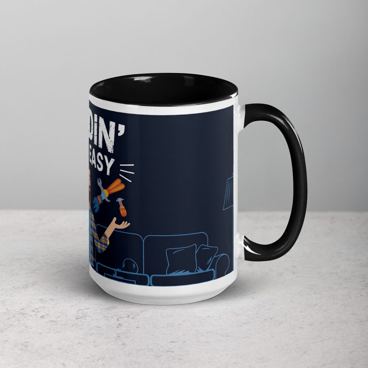 Daddin' Ain't Easy Dad Mug - Image 6