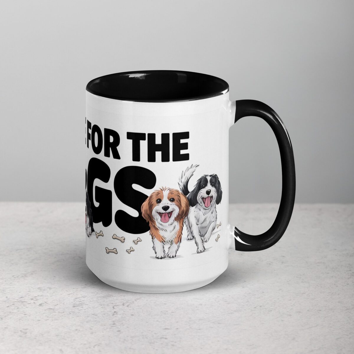 I’m Here for the Dogs Coffee Mug - Image 6