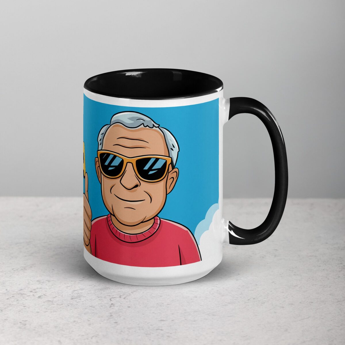 Cool Grandpa (Just Don’t Ask the Kids) Coffee Mug - Image 6