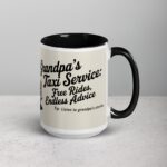 Grandpa’s Taxi Service: Free Rides, Endless Advice Mug - Image 6