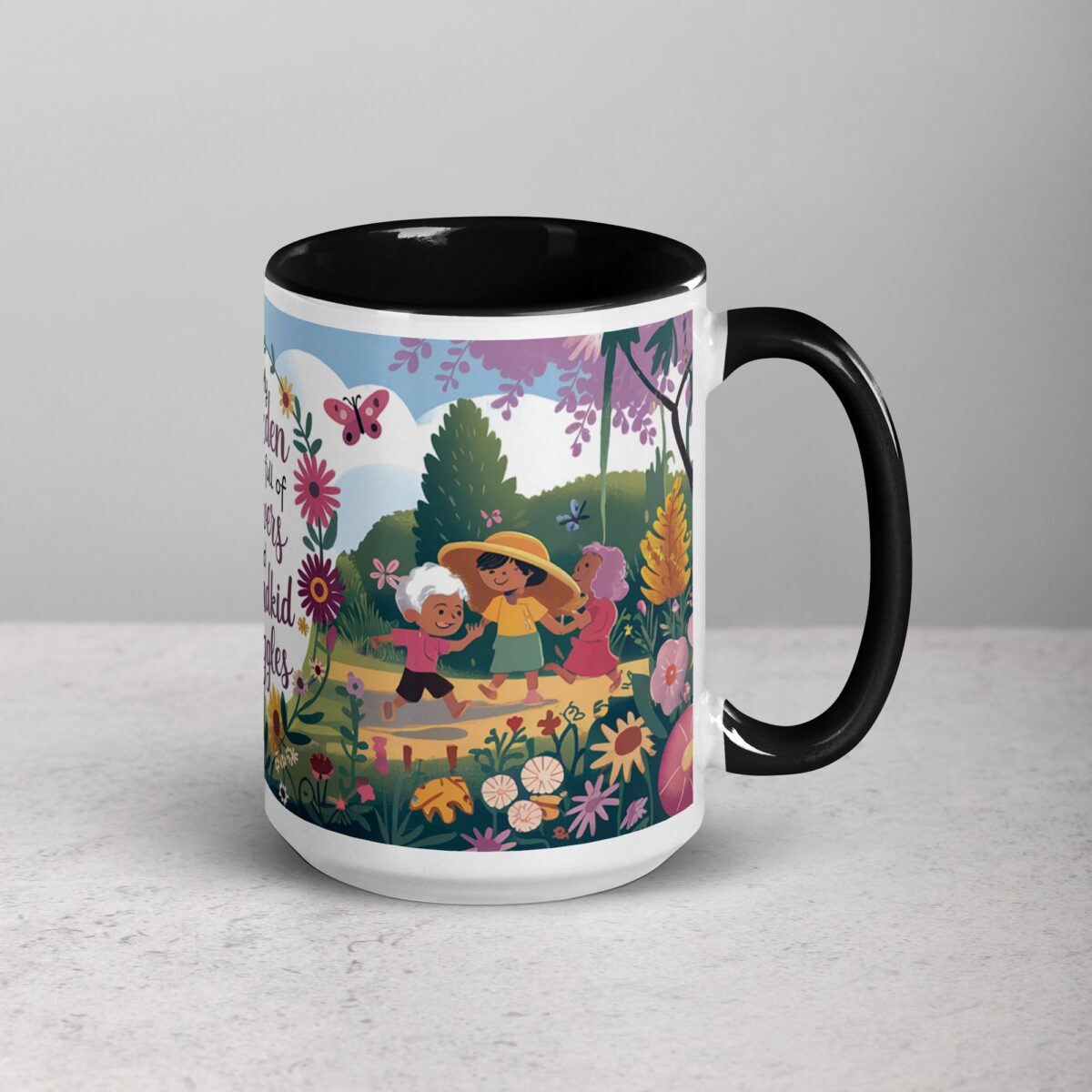 My Garden Is Full of Flowers and Grandkid Giggles Mug - Image 6