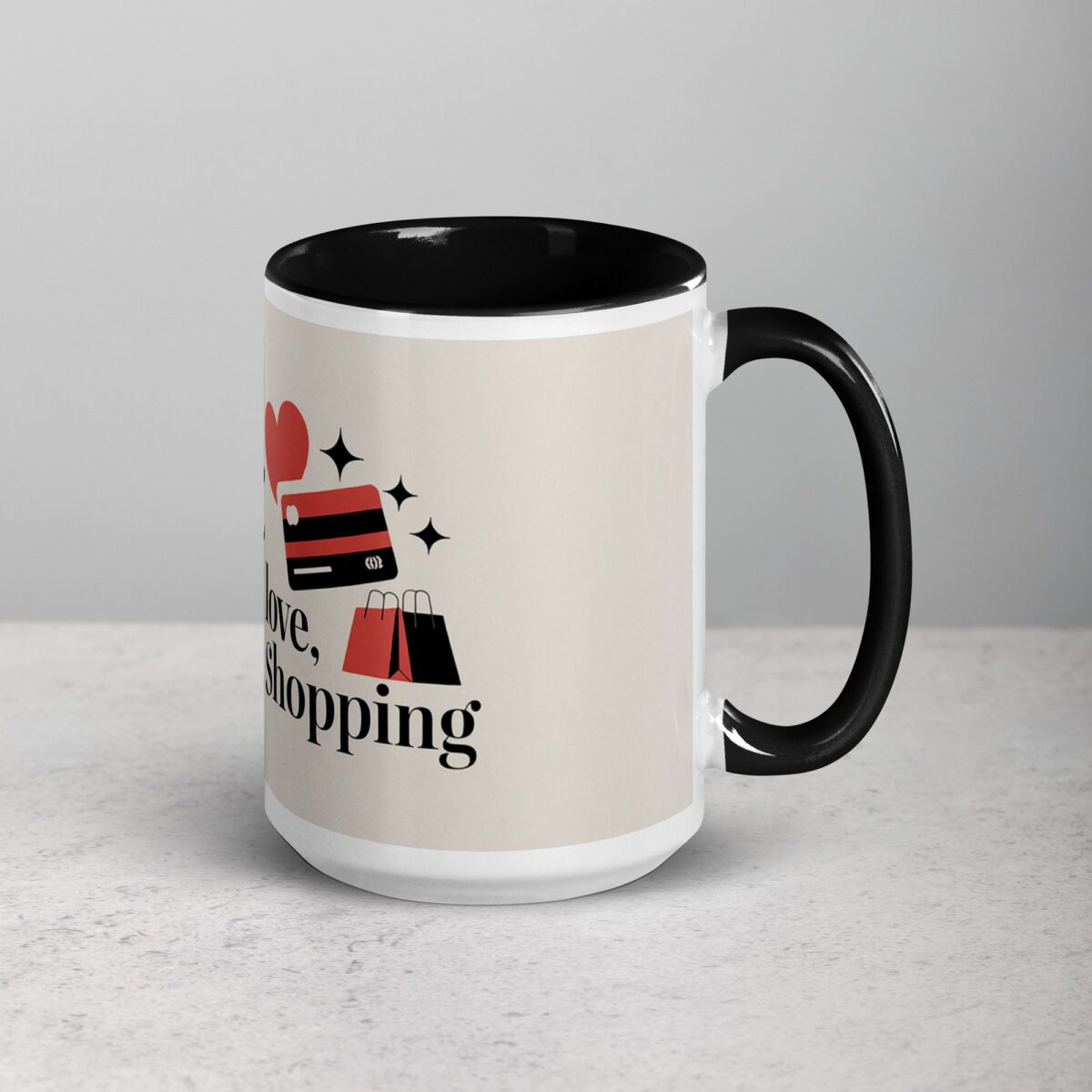 Wife: Unlimited Love, Unlimited Shopping Coffee Mug - Image 6