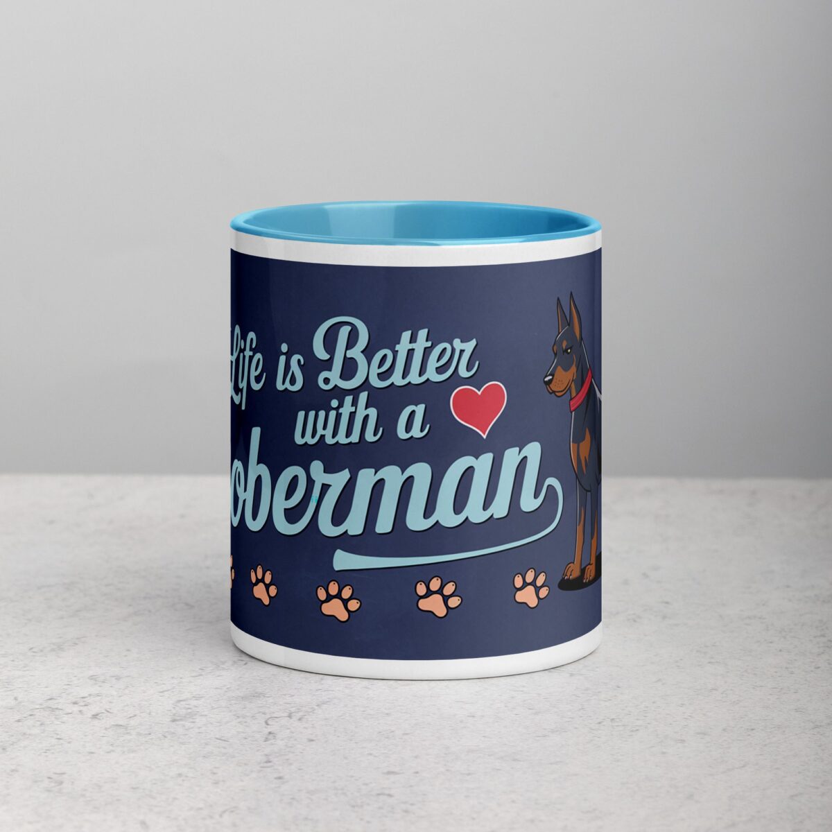 Life Is Better with a Doberman Coffee Mug & Tea Cup - Image 13