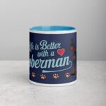 Life Is Better with a Doberman Coffee Mug & Tea Cup - Image 13