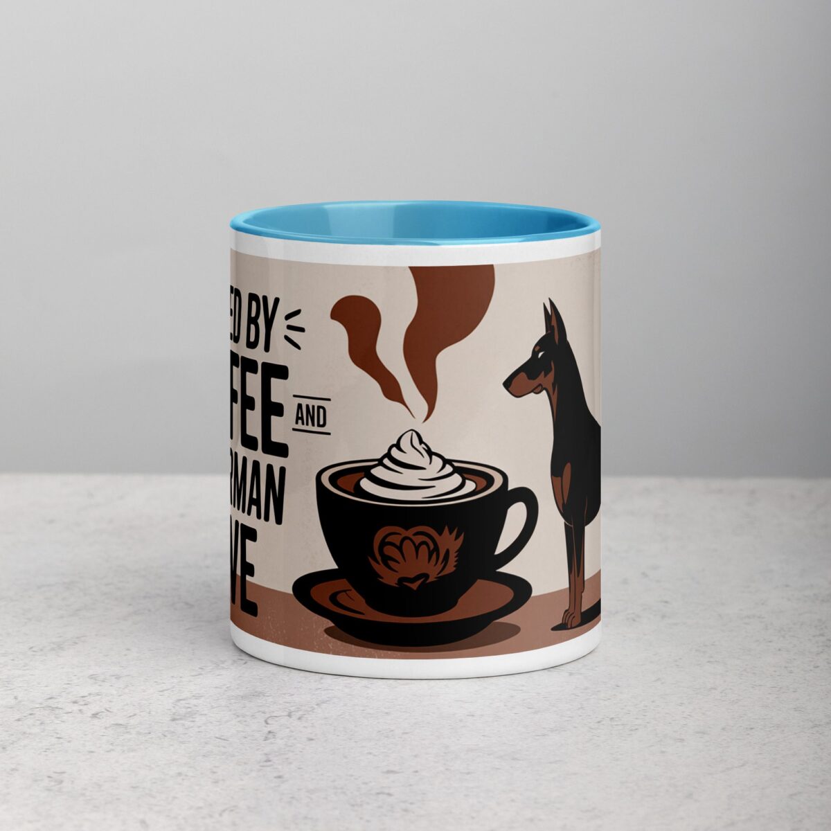 Fueled by Coffee and Doberman Love Mug - Image 13