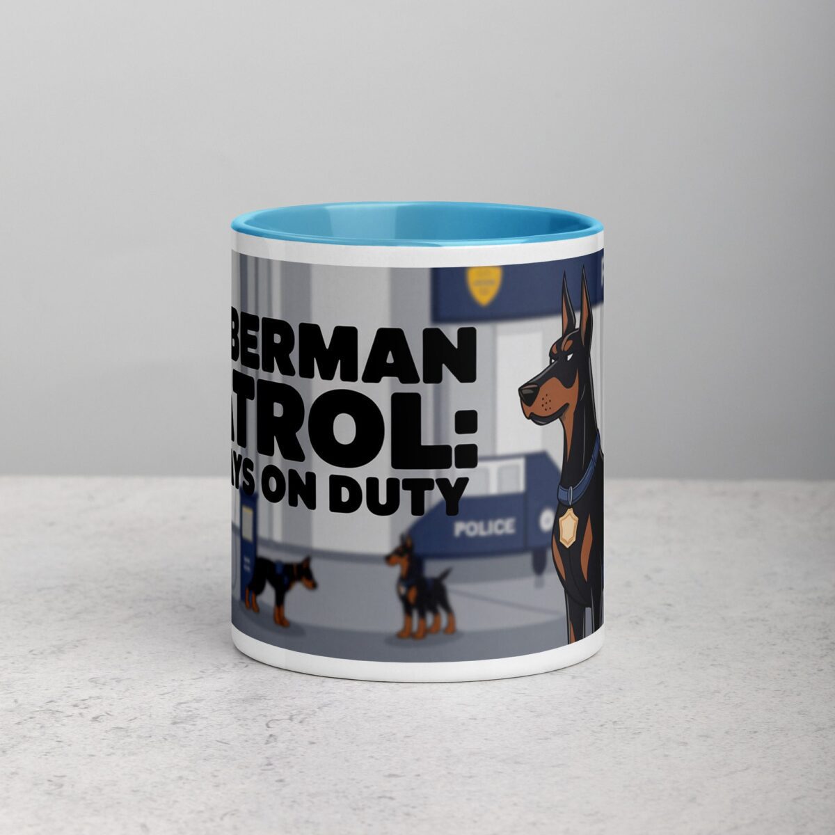 Doberman Patrol: Always on Duty Coffee Mug & Tea Cup - Image 13