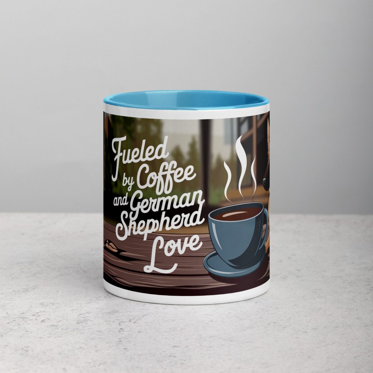 Fueled by Coffee and German Shepherd Love Mug - Image 13