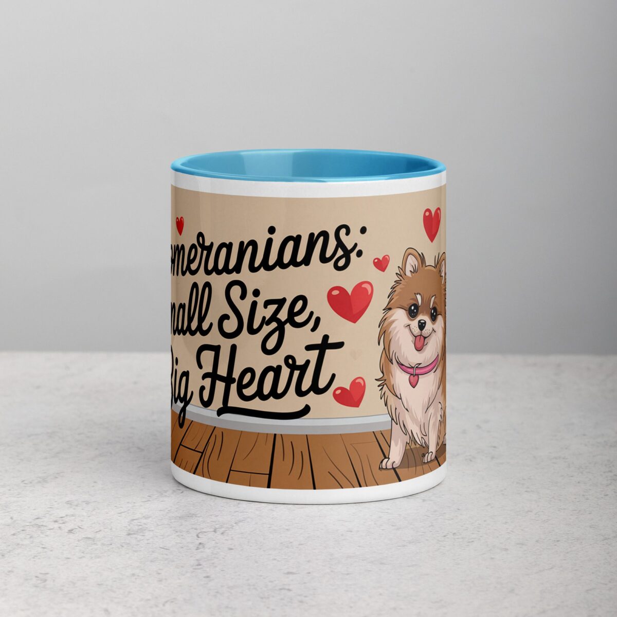 Pomeranians: Small Size, Big Heart Coffee Mug - Image 13