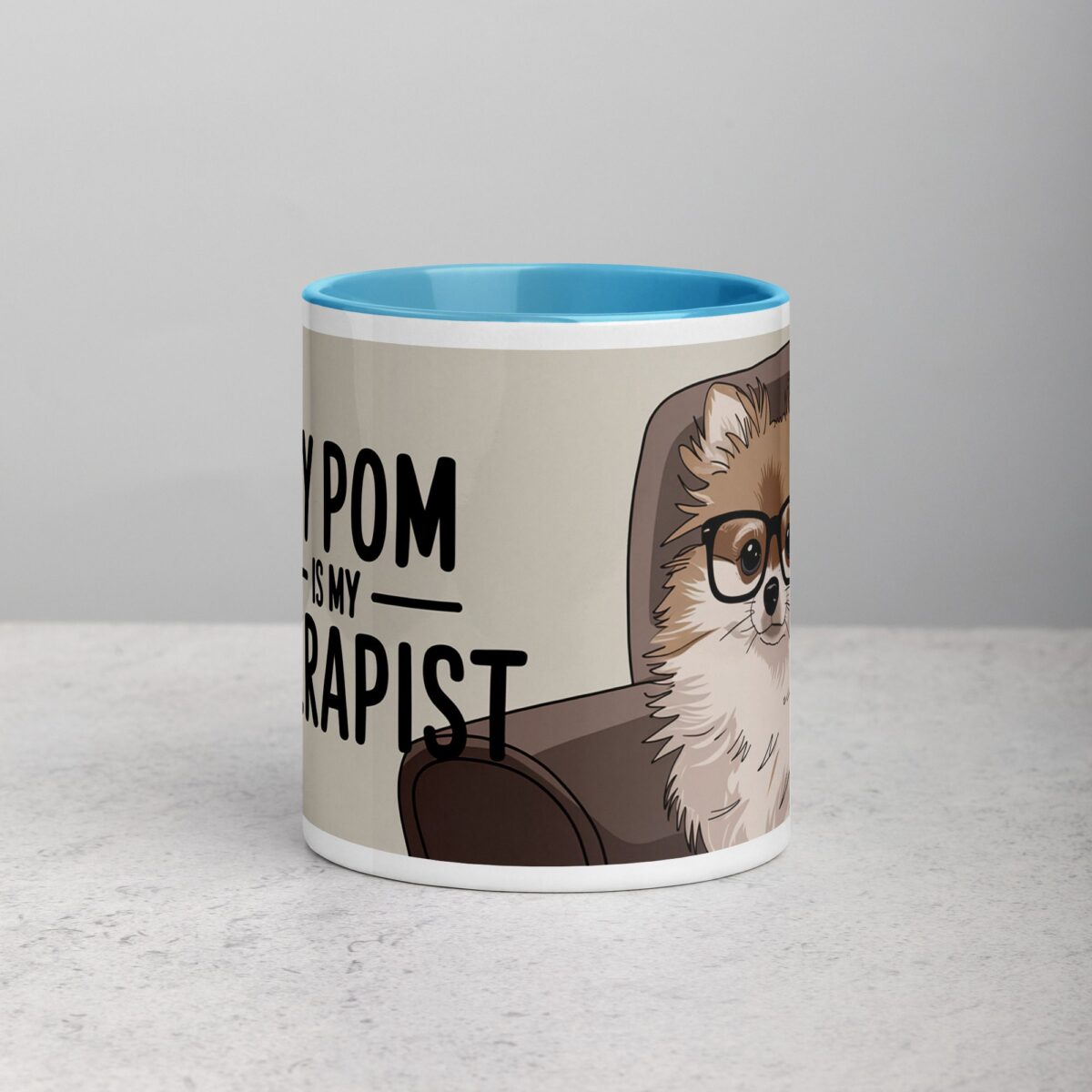 My Pom Is My Therapist Coffee Mug - Image 13