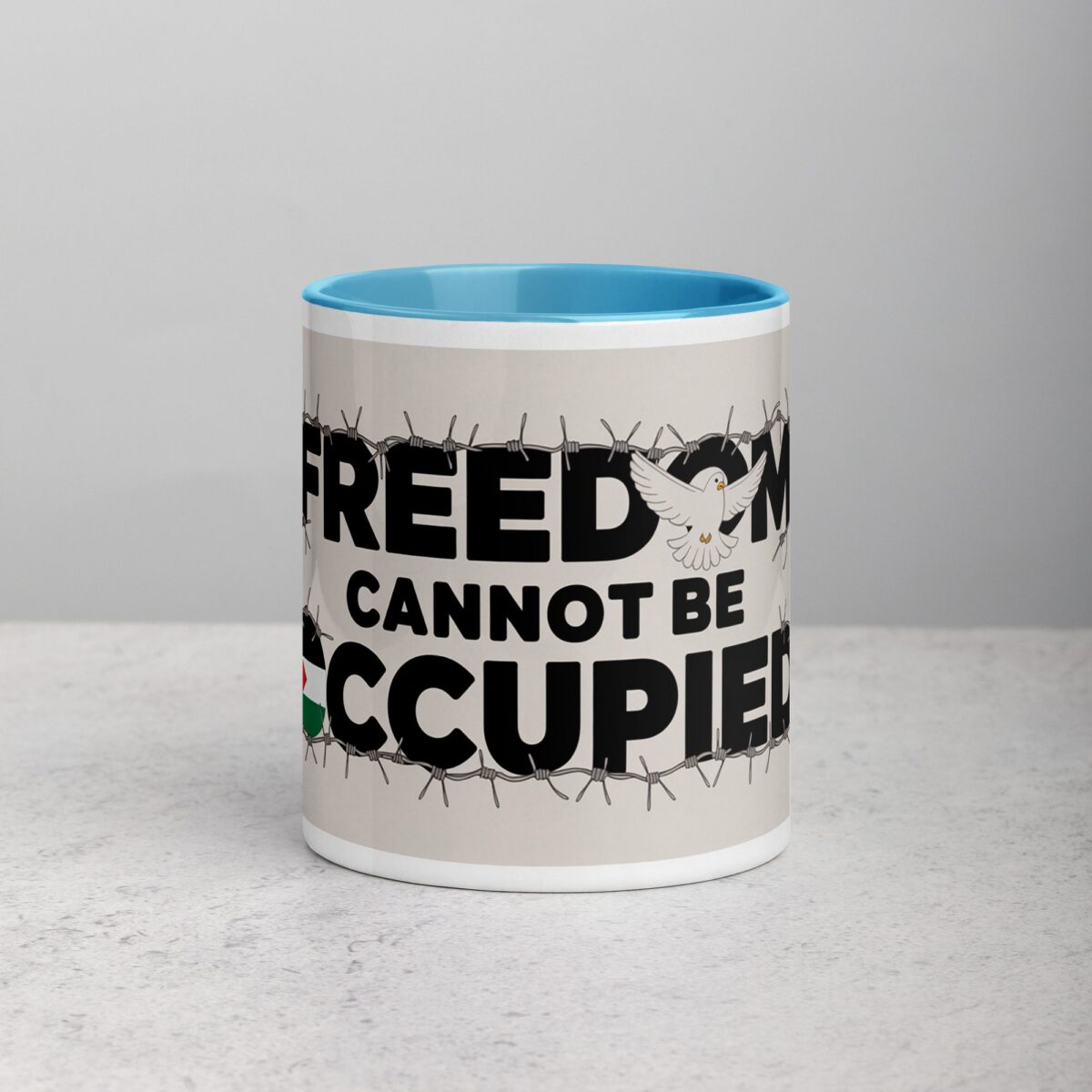 Freedom Cannot Be Occupied Palestine Mug - Image 13