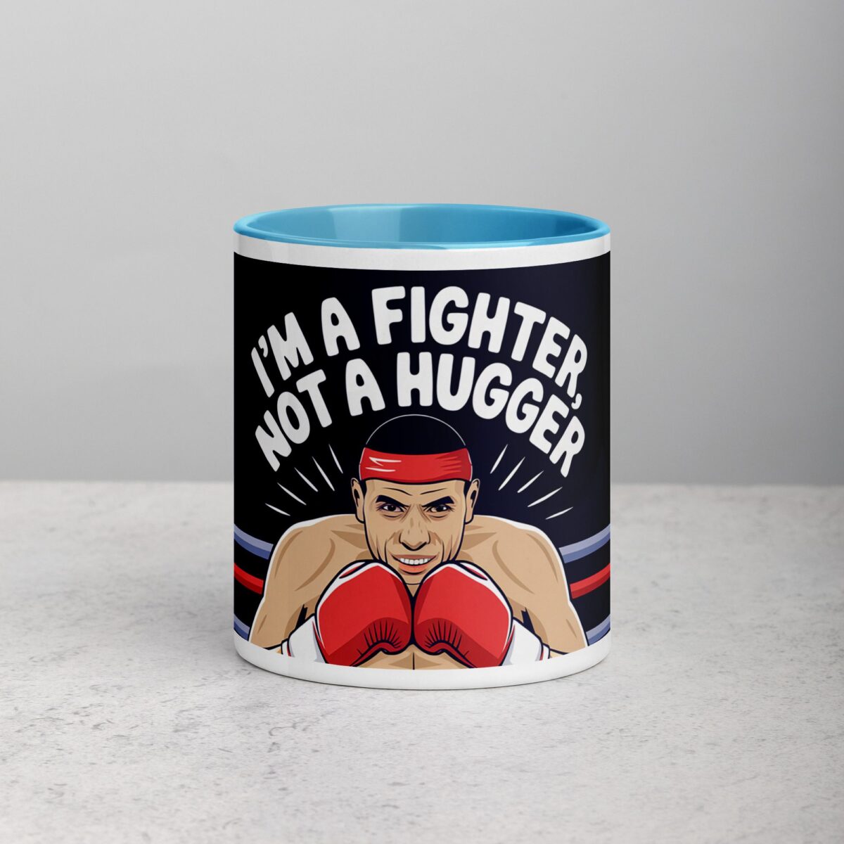 I’m a Fighter, Not a Hugger Boxing Mug - Image 13