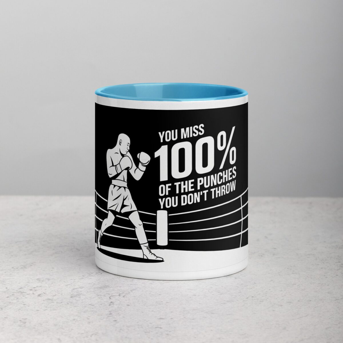 You Miss 100% of the Punches You Don’t Throw Boxing Mug - Image 13