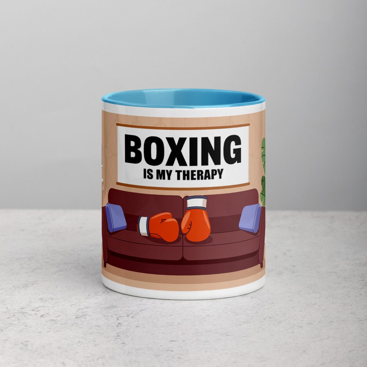 Boxing is My Therapy Coffee Mug & Tea Cup - Image 13