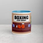 Boxing is My Therapy Coffee Mug & Tea Cup - Image 13