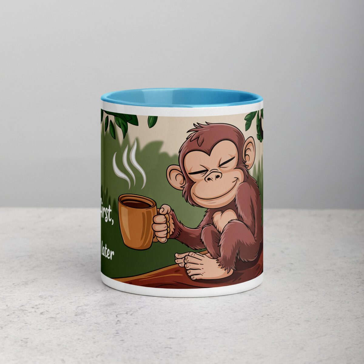 Coffee First, Monkey Business Later Mug - Image 13