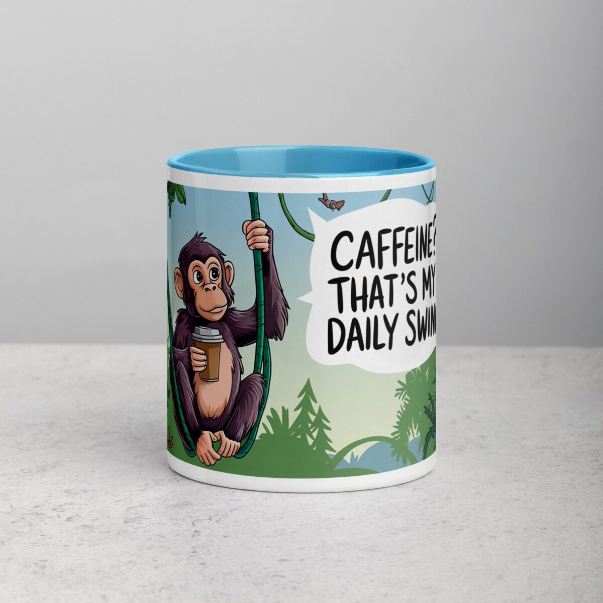 Caffeine? That’s My Daily Swing Monkey Mug - Image 13
