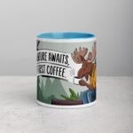 Adventure Awaits, But First Coffee Moose Mug - Image 13