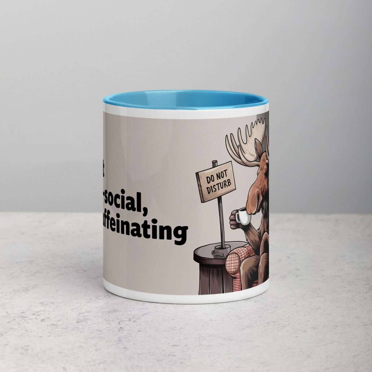 I’m Not Antler-Social, Just Caffeinating Moose Mug - Image 13