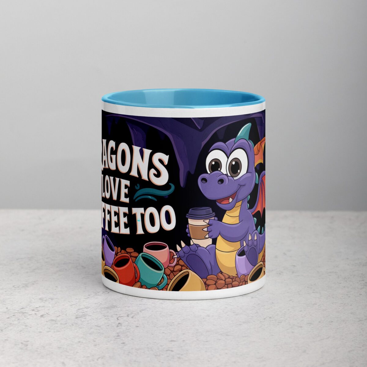 Dragons Love Coffee Too Mug - Image 13