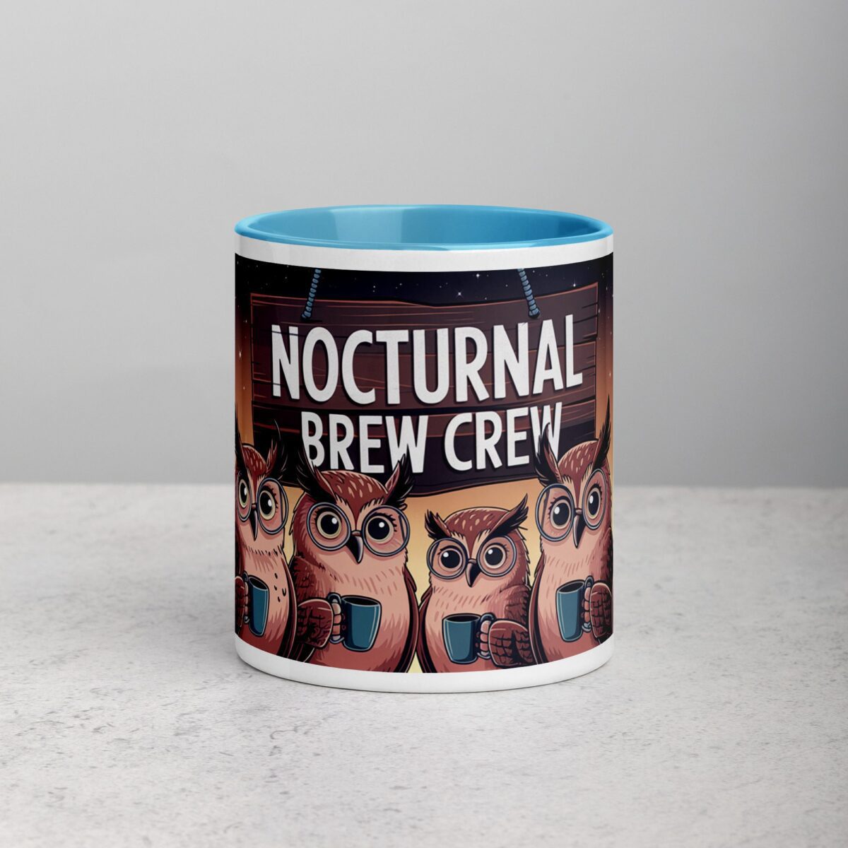 Nocturnal Brew Crew Owl Mug - Image 13