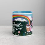 Powered by Rainbows and Caffeine Unicorn Mug - Image 13