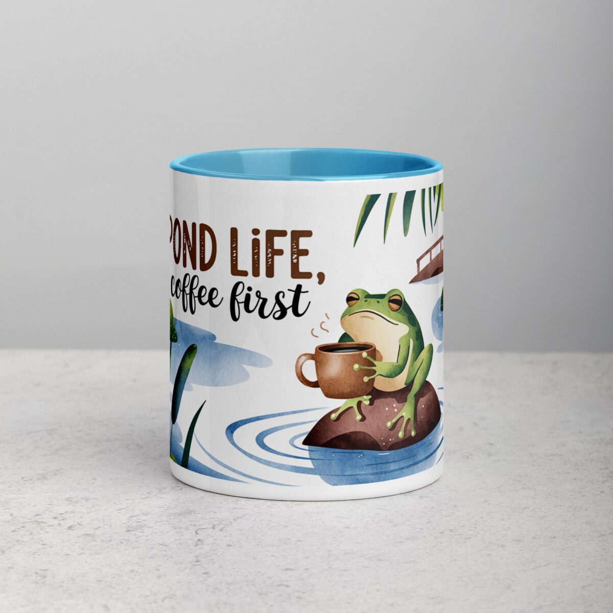 Pond Life, Coffee First Mug - Image 13