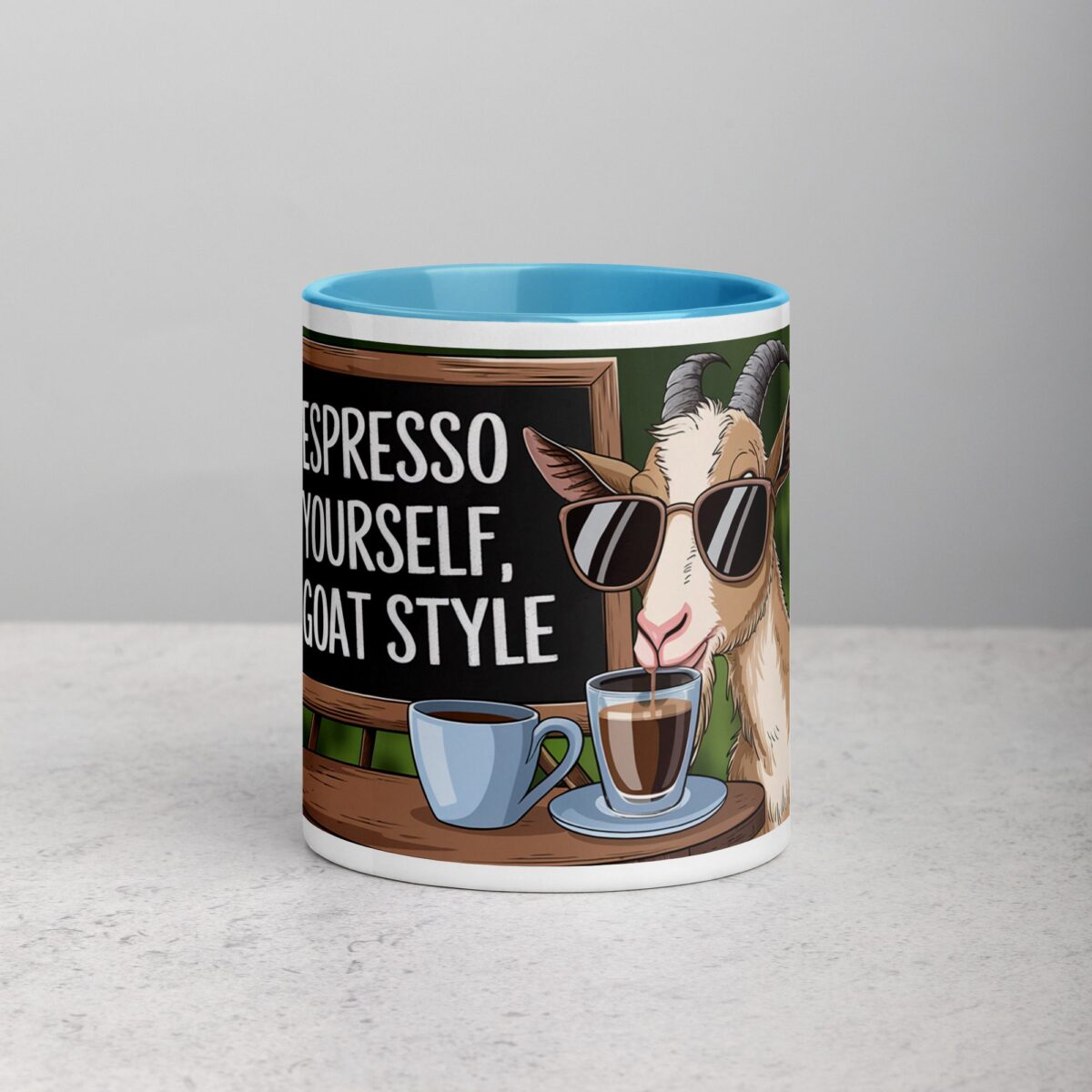 Espresso Yourself, Goat Style Coffee Mug - Image 13
