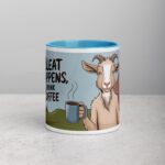 Bleat Happens, Drink Coffee Goat Mug - Image 13