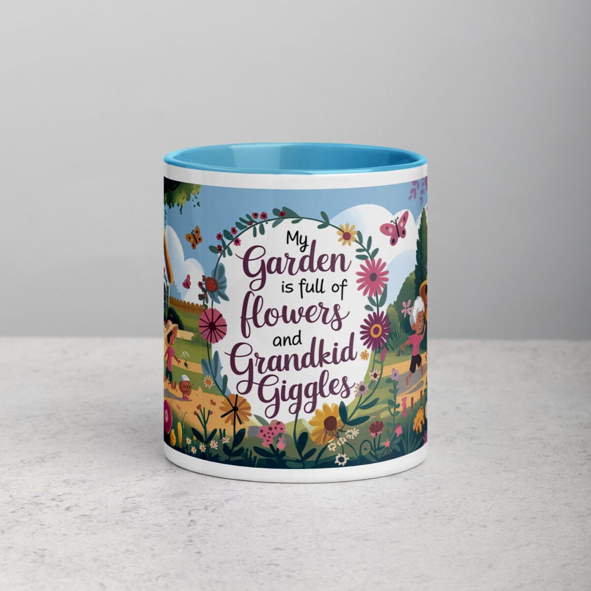 My Garden Is Full of Flowers and Grandkid Giggles Mug - Image 13