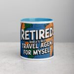 Retired: World’s Best Travel Agent for Myself Mug - Image 13