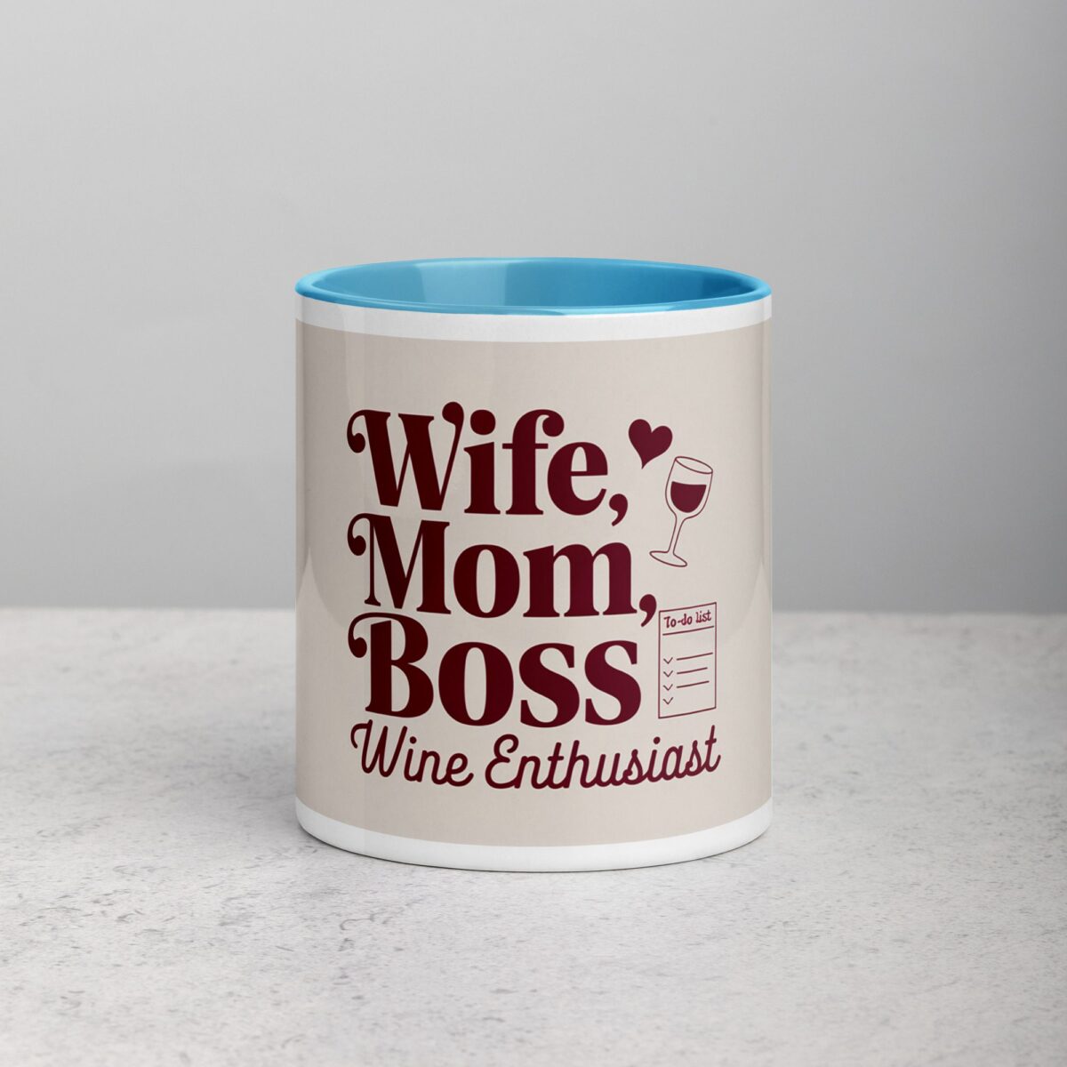 Wife, Mom, Boss, Wine Enthusiast Coffee Mug - Image 13