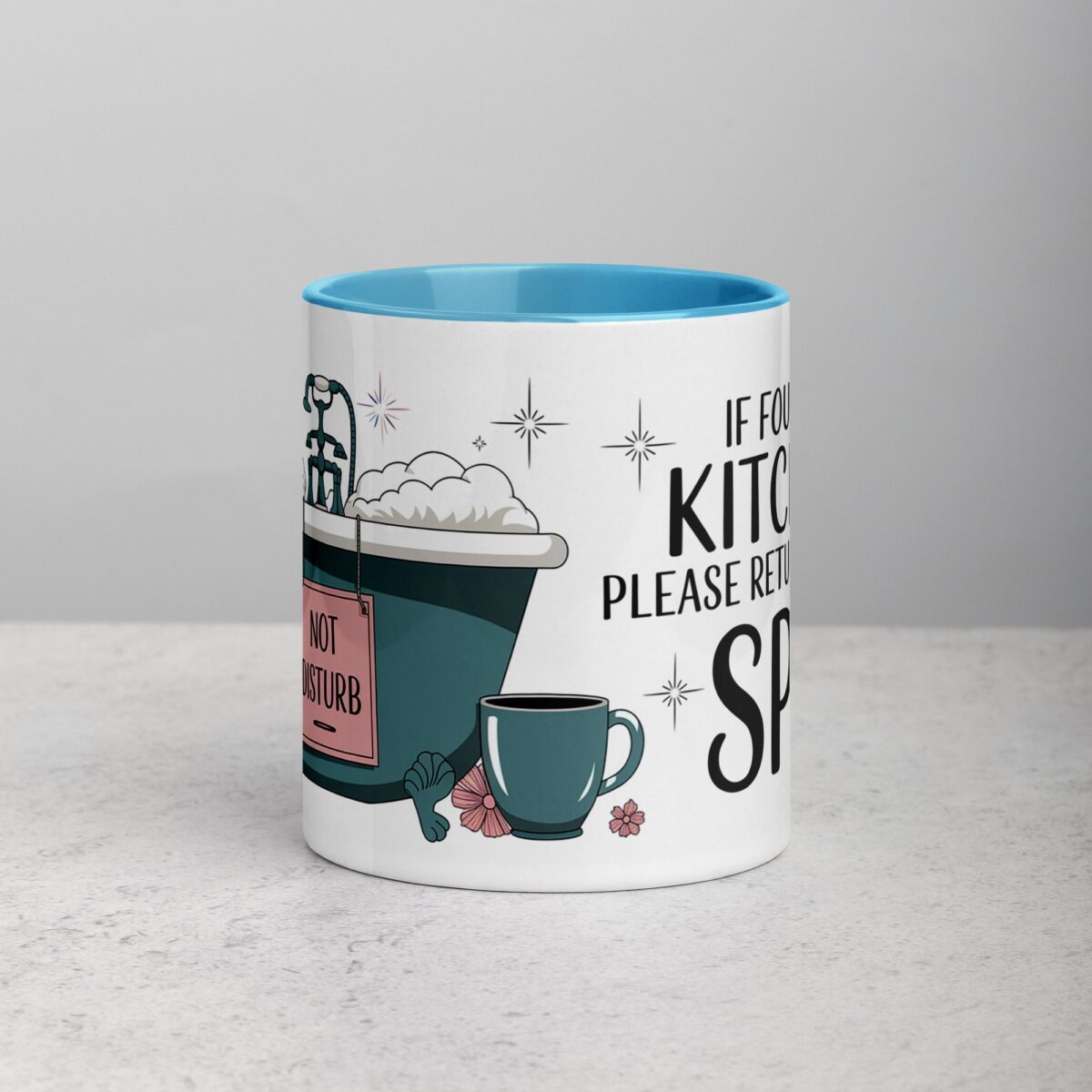 If Found in Kitchen, Please Return to the Spa Wife Mug - Image 13