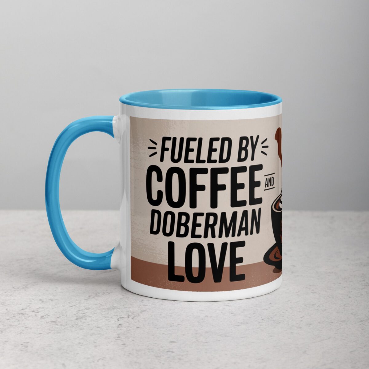 Fueled by Coffee and Doberman Love Mug - Image 14
