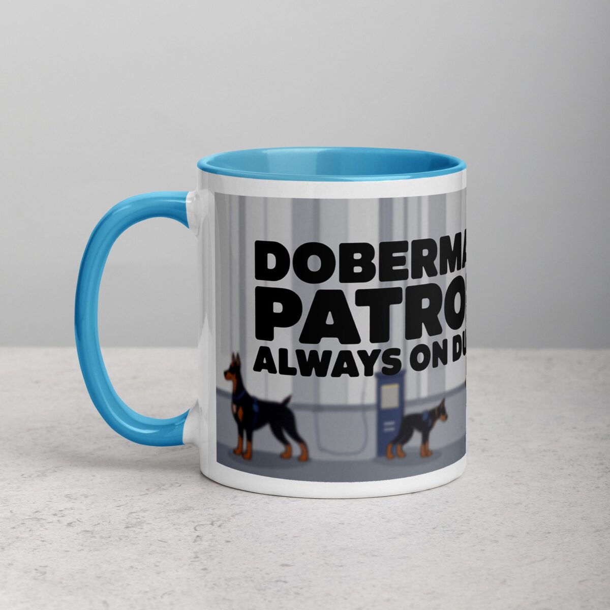 Doberman Patrol: Always on Duty Coffee Mug & Tea Cup - Image 14