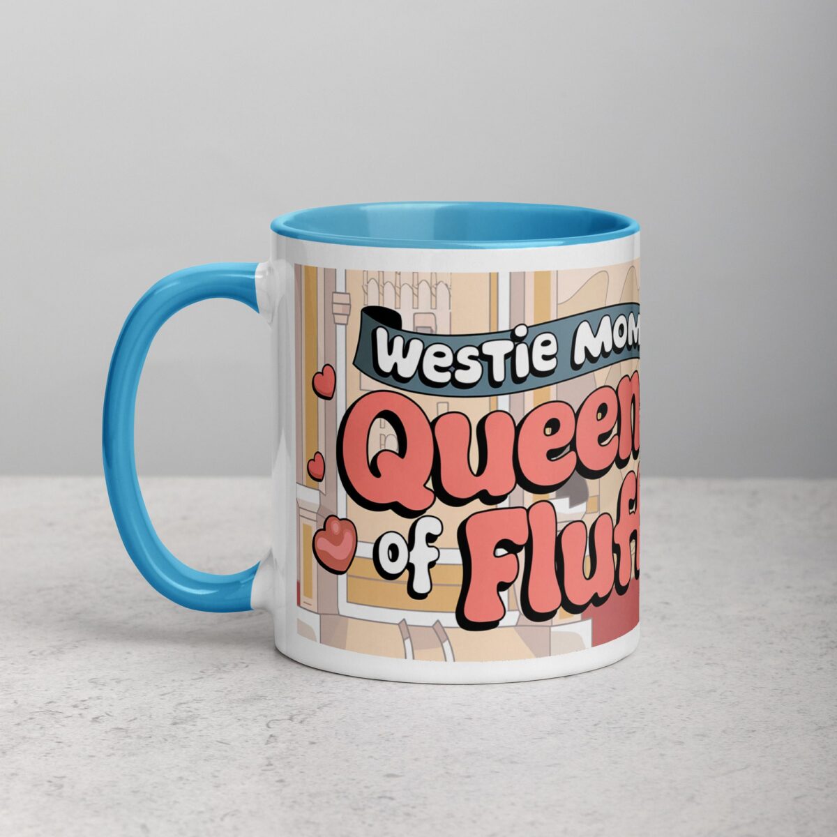 Westie Mom: Queen of Fluff Coffee Mug - Image 14