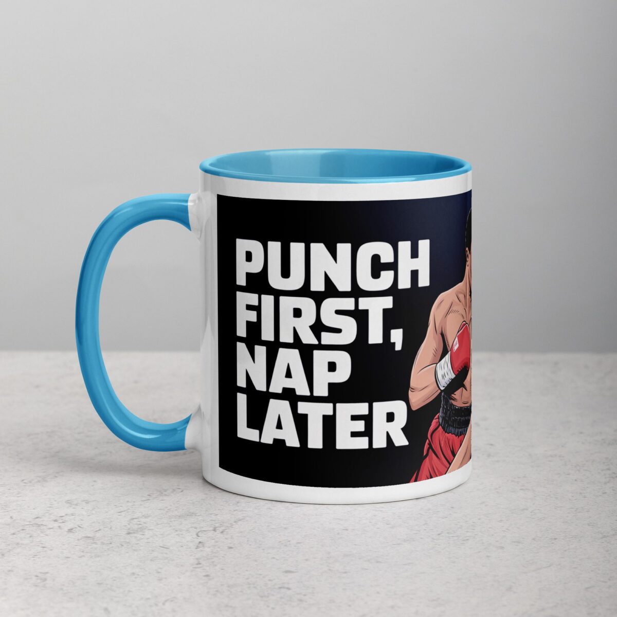 Punch First, Nap Later Boxing Mug - Image 14